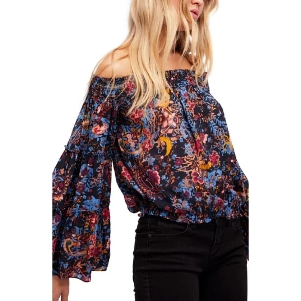 Free People Spirit Off Shoulder Top S NWT - Picture 1 of 4